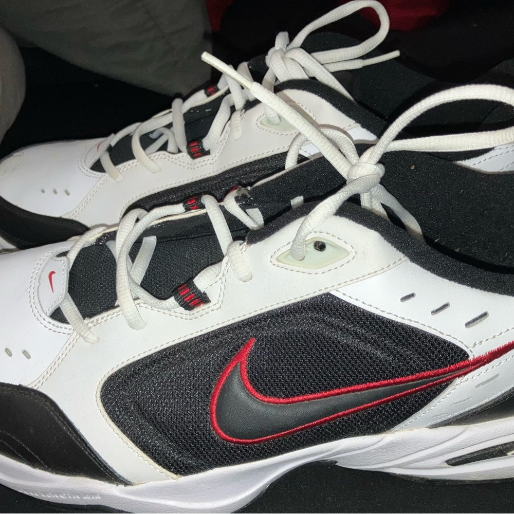Nike Monarch Men's Black, White, and Red Sneakers